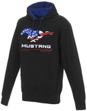 Men's Ford Mustang USA Pullover Hoodie Blue Hood Lining & Body Stitching-Hoodie-JH Design-Small-AFC