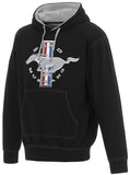 Men's Ford Mustang Pullover Hoodie Gray Hood Lining & Body Stitching-Hoodie-JH Design-Small-AFC