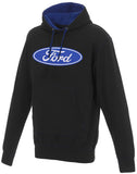 Men's Ford Logo Pullover Hoodie Blue Hood Lining & Body Stitching