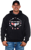 Men's Collage Chevy Camaro Pullover Black Hoodie-Hoodie-JH Design-Small-Black-AFC