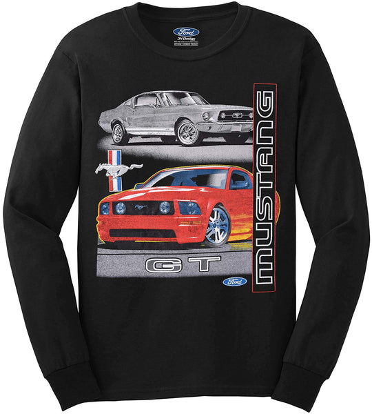 Men's Ford Mustang GT T-Shirt a Long Sleeve T-Shirt-T-Shirt-JH Design-Medium-AFC