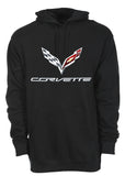 Men's Chevy Corvette C7 Pullover Hoodie Choose From 3 Colors! Black - Heather Gray - Red