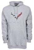 Men's Chevy Corvette C7 Pullover Hoodie Choose From 3 Colors! Black - Heather Gray - Red