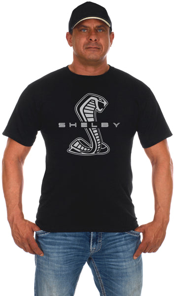 Men's Shelby Cobra Emblem Black T-Shirt