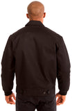 Carroll Shelby Men's Mechanics Jacket with Front Chest Emblem-Mechanics Jacket-JH Design-Medium-Black-AFC