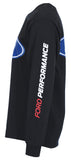 Men's Ford Performance Long Sleeve Crew Neck T-Shirt Front Back & Sleeve Emblems