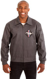 Ford Mustang Men's Mechanics Jacket with Front & Back Emblems-Mechanics Jacket-JH Design-Medium-Black-AFC