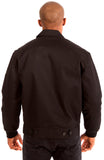 Ford Mustang Men's Mechanics Jacket with Front Chest Emblem-Mechanics Jacket-JH Design-Medium-Black-AFC