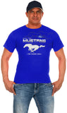 Ford Mustang Collage Logo T-Shirts-T-Shirt-JH Design-Small-Royal-AFC